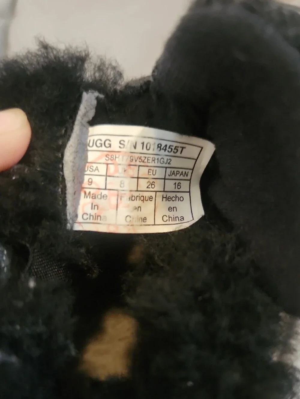 UGG Black Kids Faux-Fur Boots